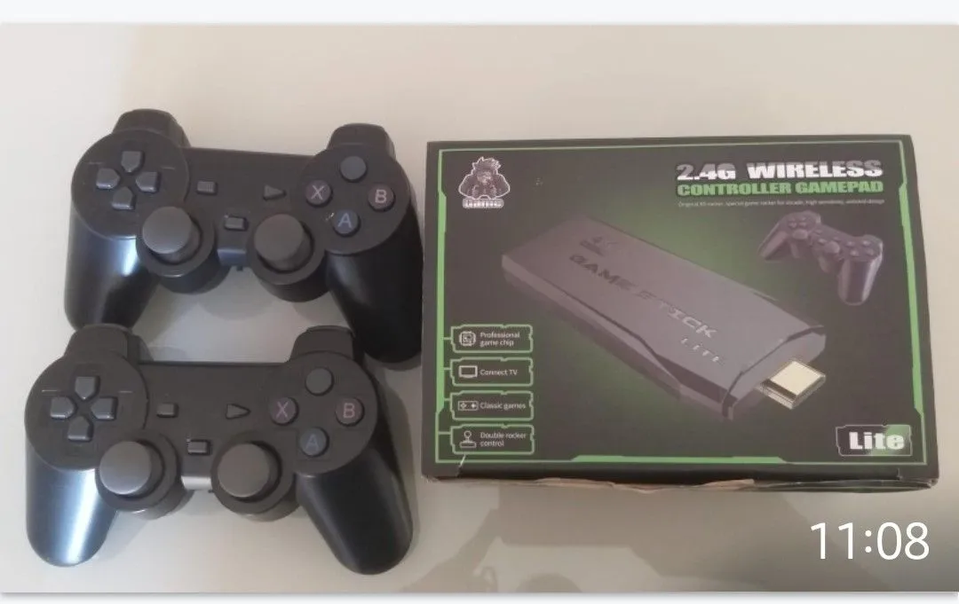 Console Retro Stick Lite com 2 Controles Sem Fio