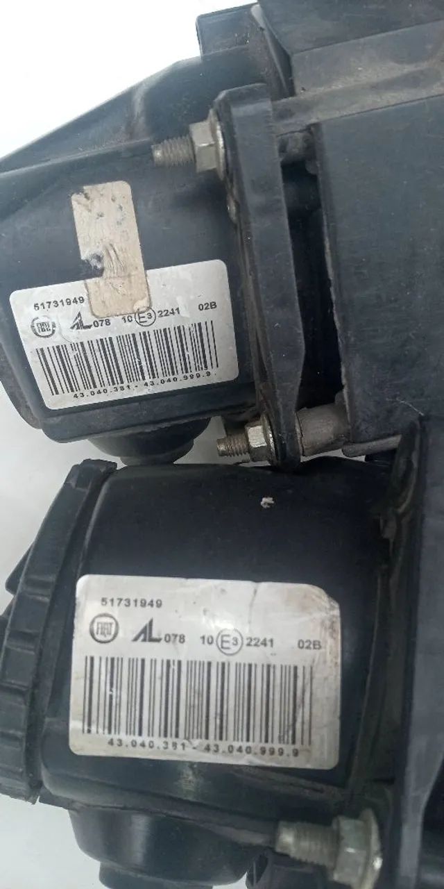 Par farol de Milha Original Fiat lente de vidro - Foto 5