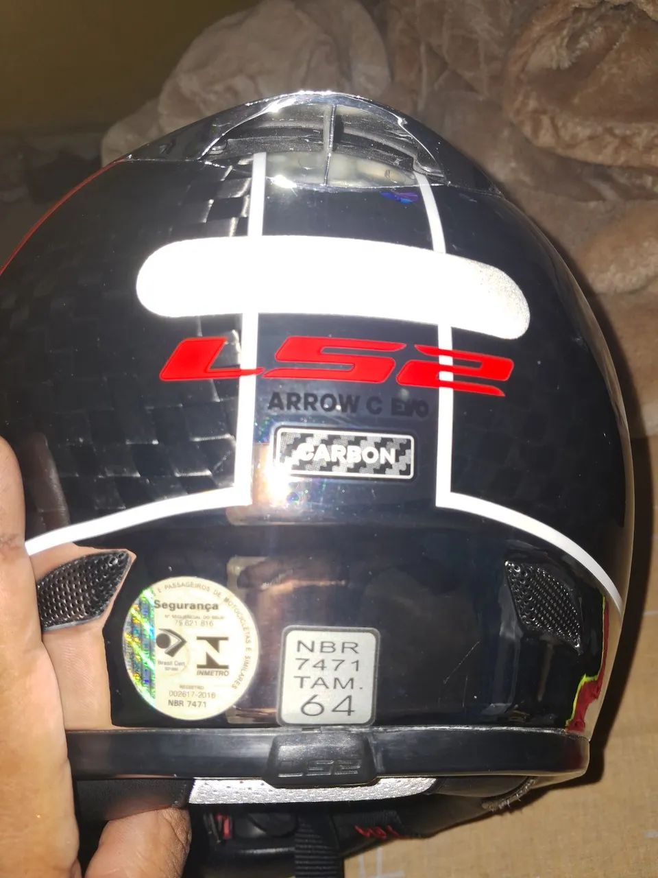 Capacete Ls2 Ff323 Arrow C Indy Chrome Carbono Autodromo - Foto 2