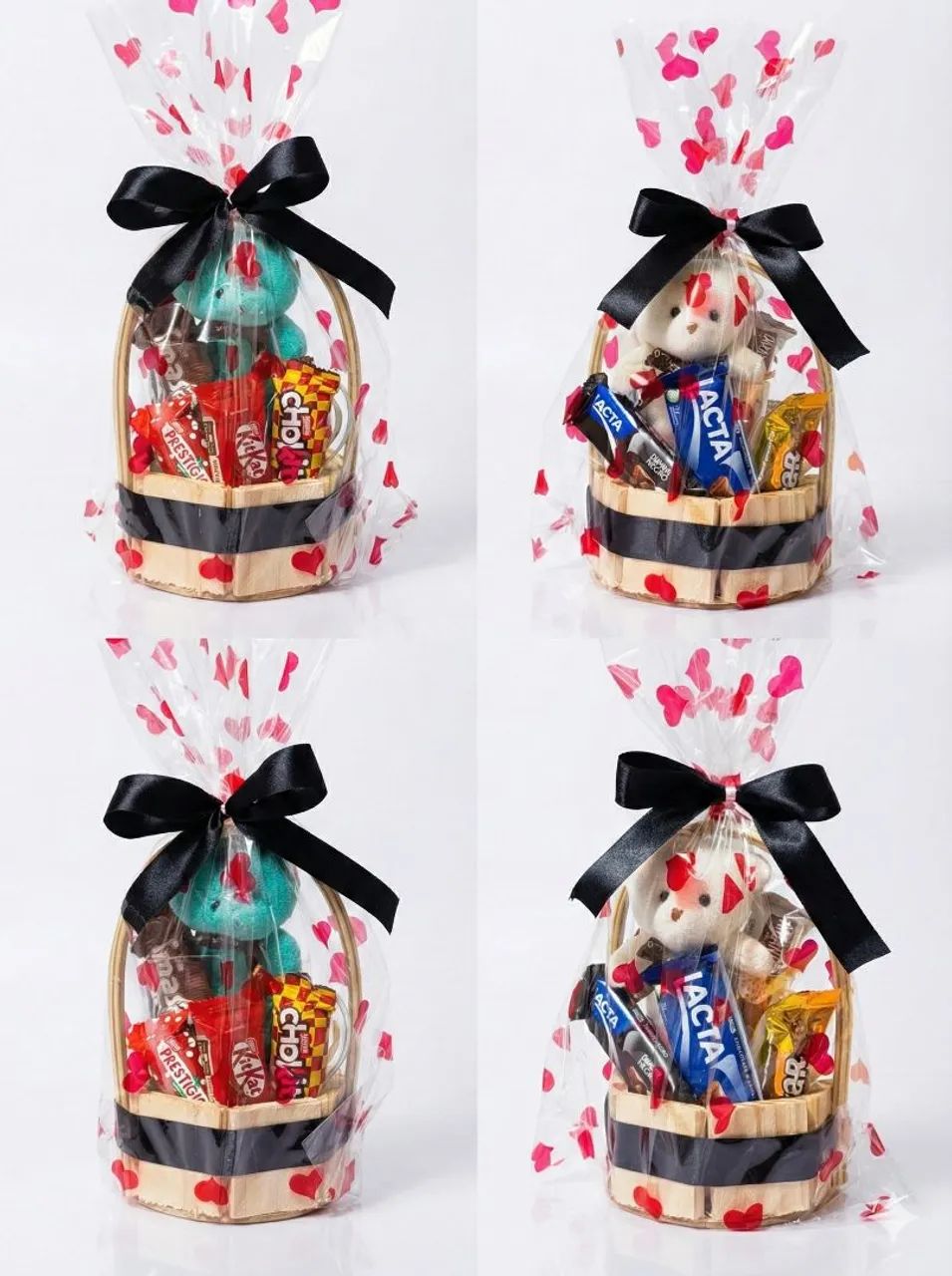 Cesta Pelúcia xícara Bombons 