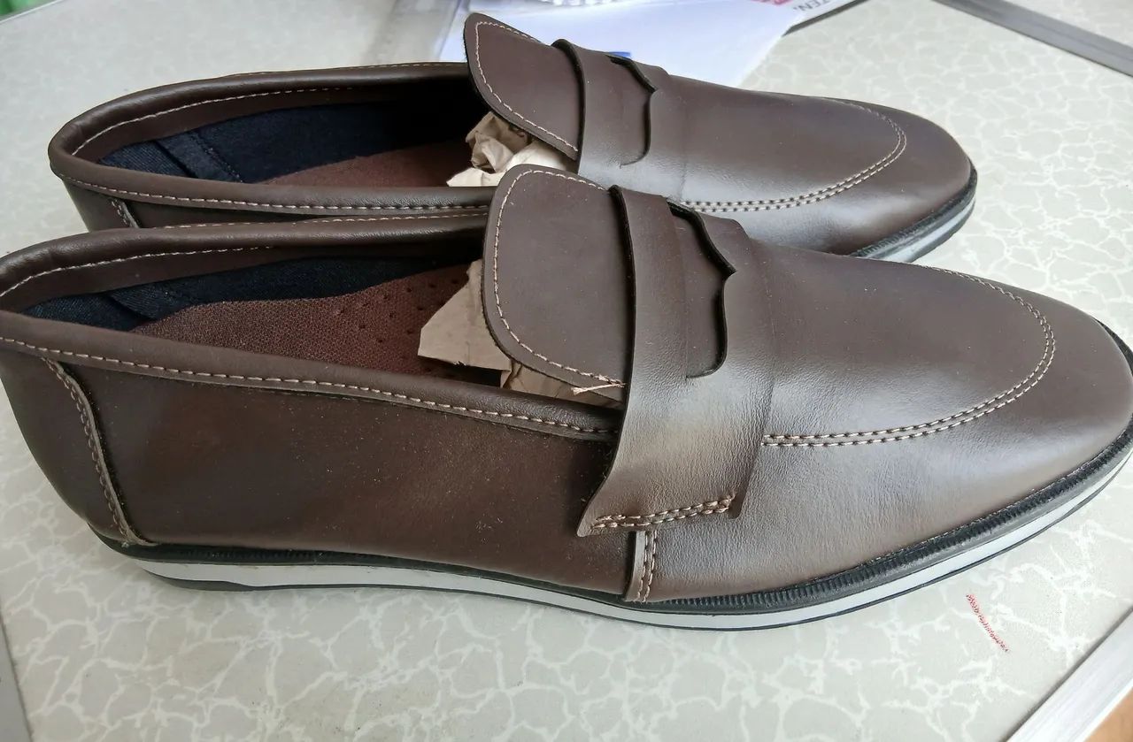 Sapato mocassim slip On tamanho 38