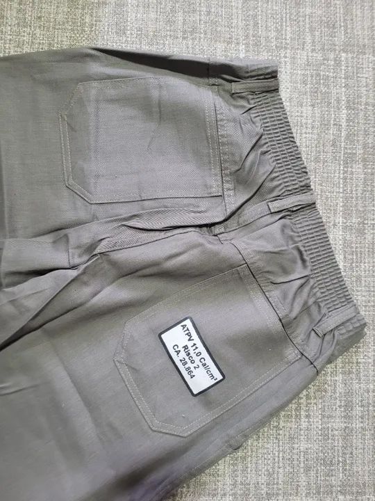 Calça Segurança NR-10 100% Algodão Cinza com C.A. - Foto 3