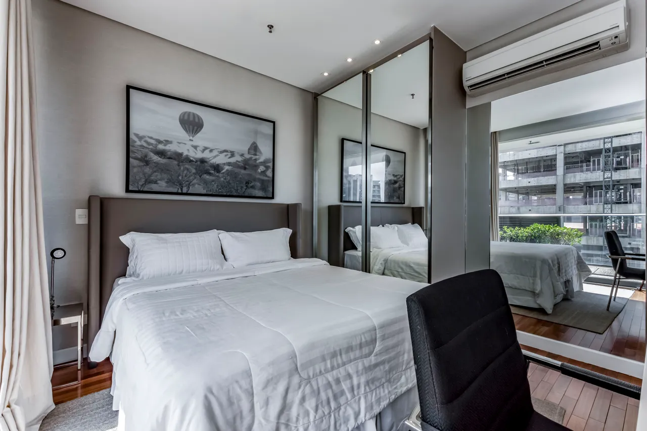 Studio FL Residence com restaurante no prédio e delivery interno