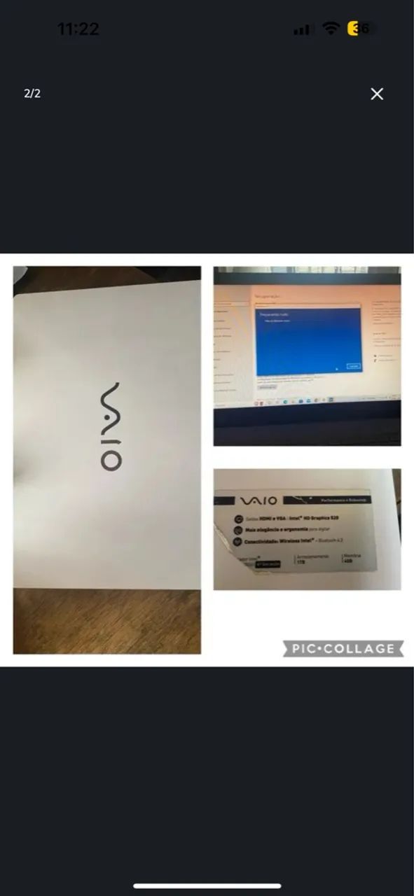 Notebook Vaio 15?