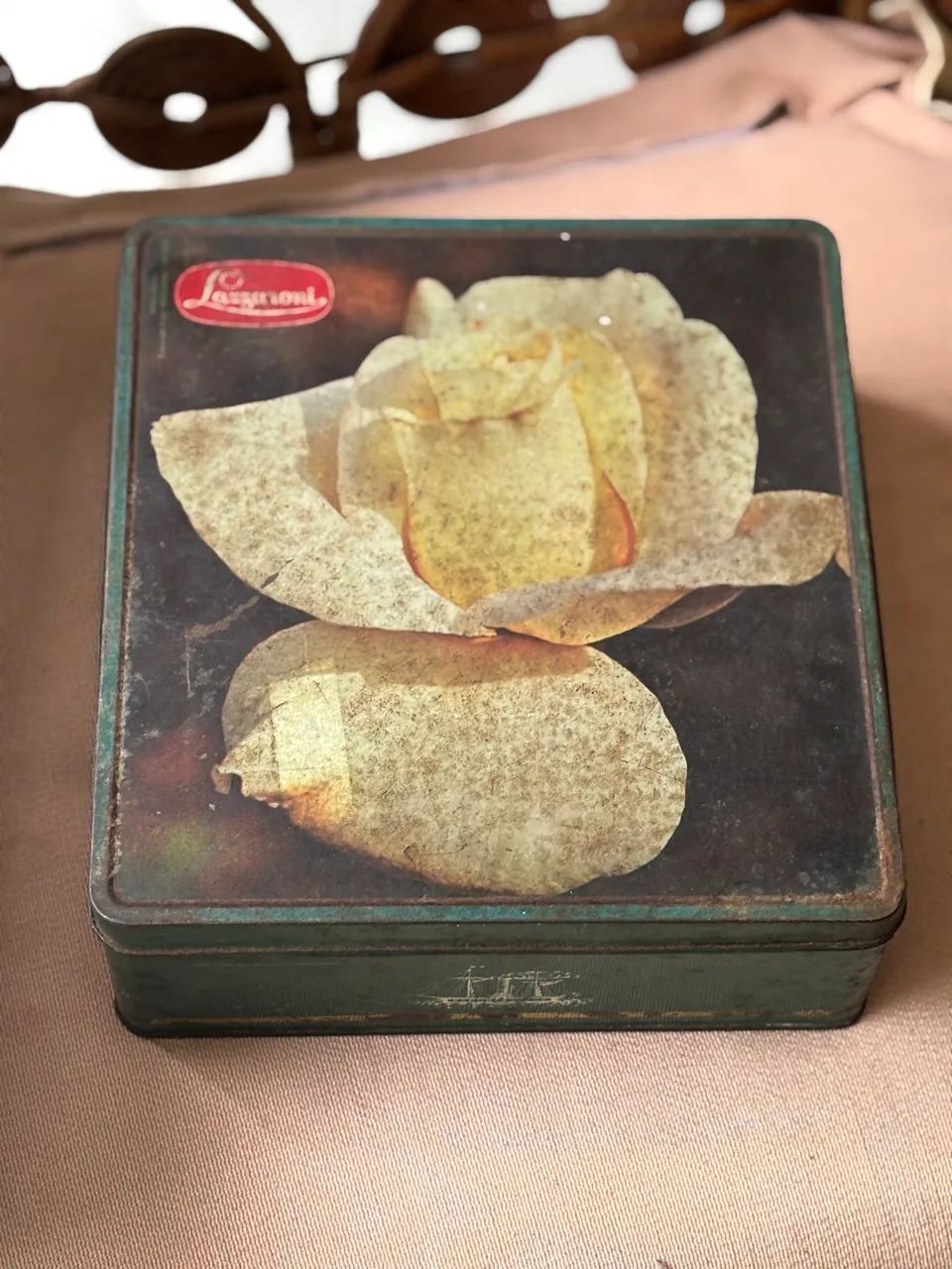 Caixa antiga biscoitos Lazzaroni  - Foto 3