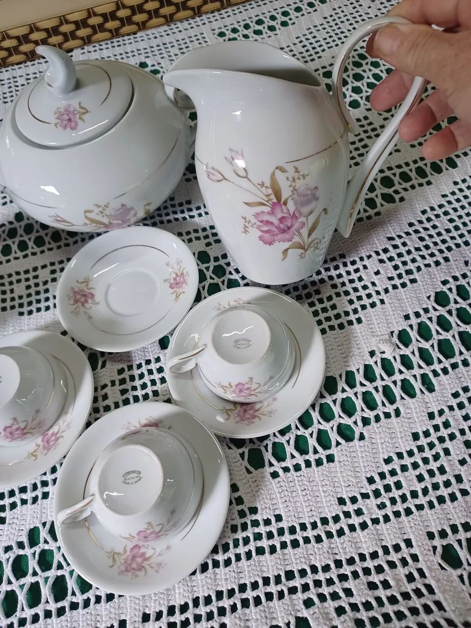 Jogo de chá porcelana Schmidt  - Foto 4