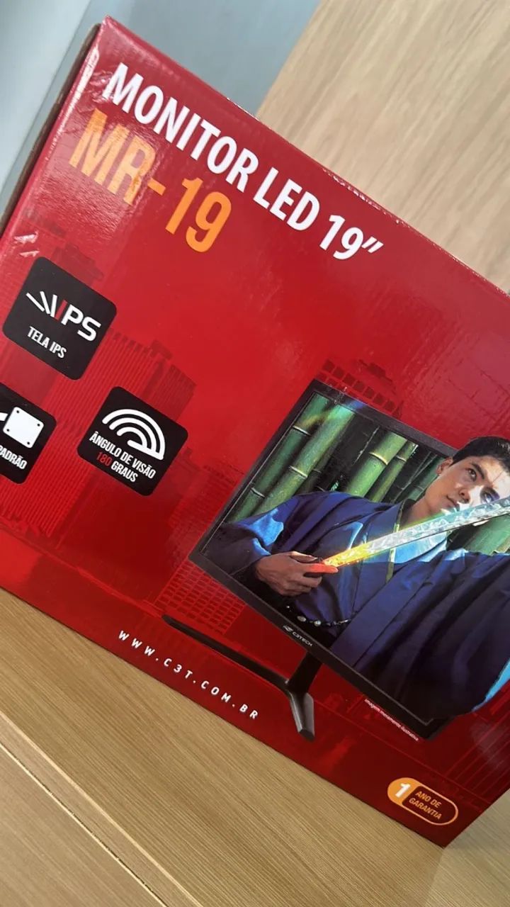 Novo Monitor LED 19'5 Tela IPS, com garantia de 12 meses, Confira, temos cpus novos garant