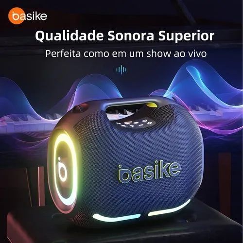 Caixa de Som Basike Ba-RAD251 200W IPX6 Bluetooth 5.4 8 Horas de Musica - Foto 2