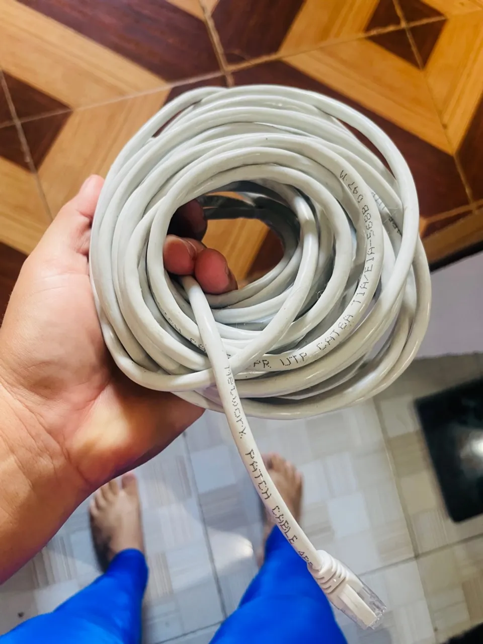 Cabo de Rede LAN Ethernet RJ45 CAT6E 10M