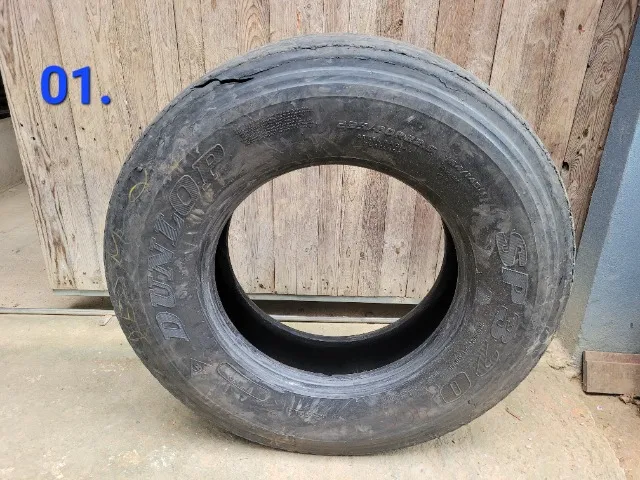 Lote com 8 pneus 295/80 R22,5