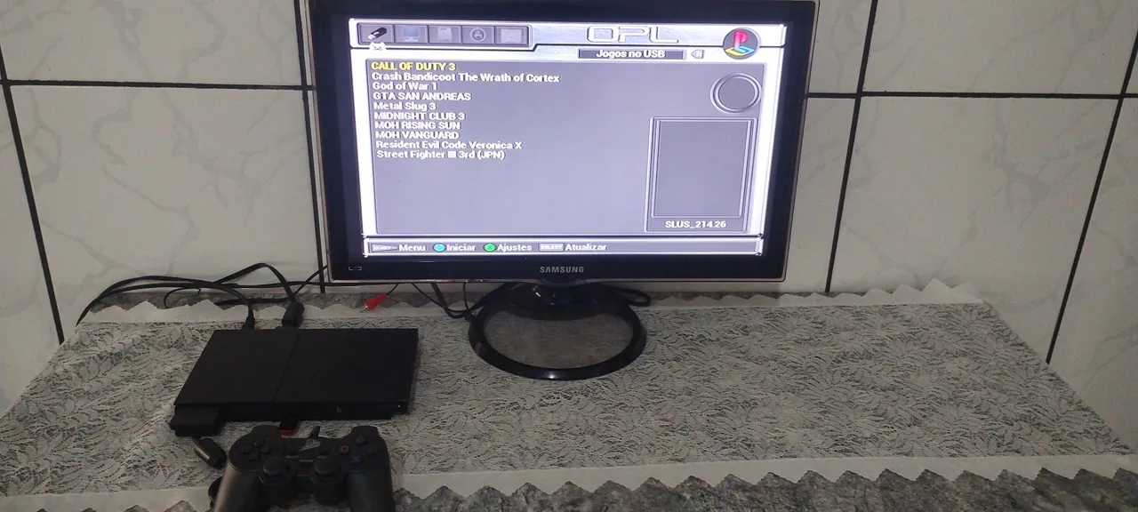 Playstation 2 com jogos