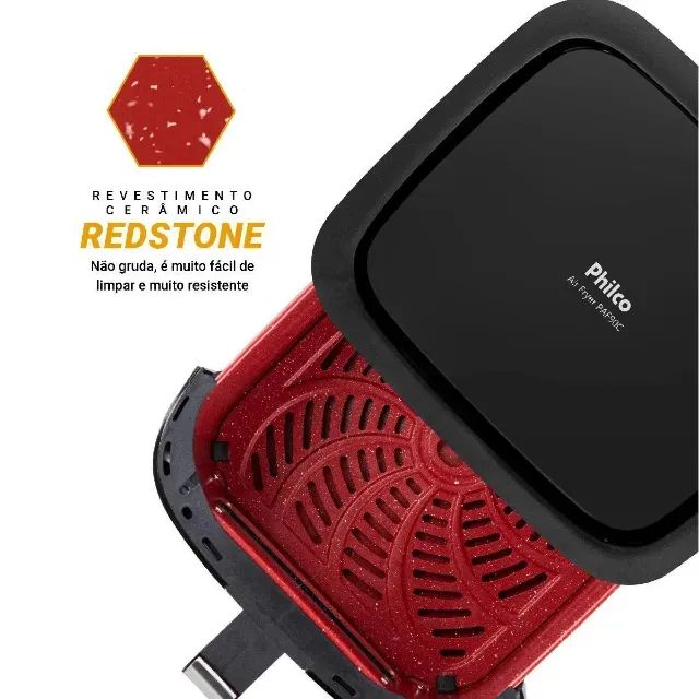 Air Fryer Philco 9L Visor Glass Painel Digital PAF90C - Foto 4