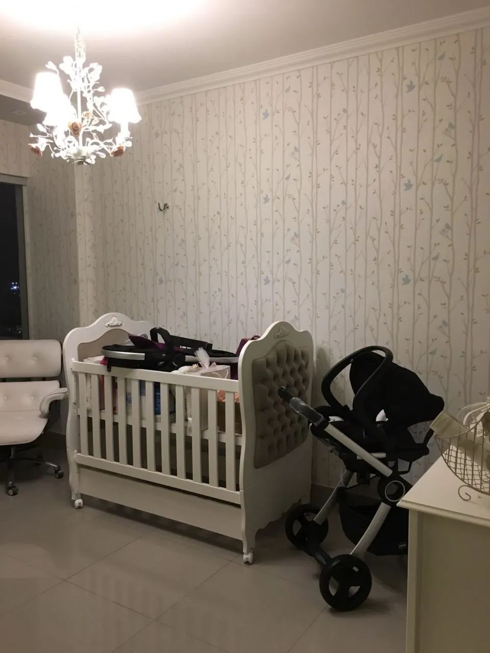 Berço Quater 2 em 1 Provençal + Colchão Impermeável - Foto 3