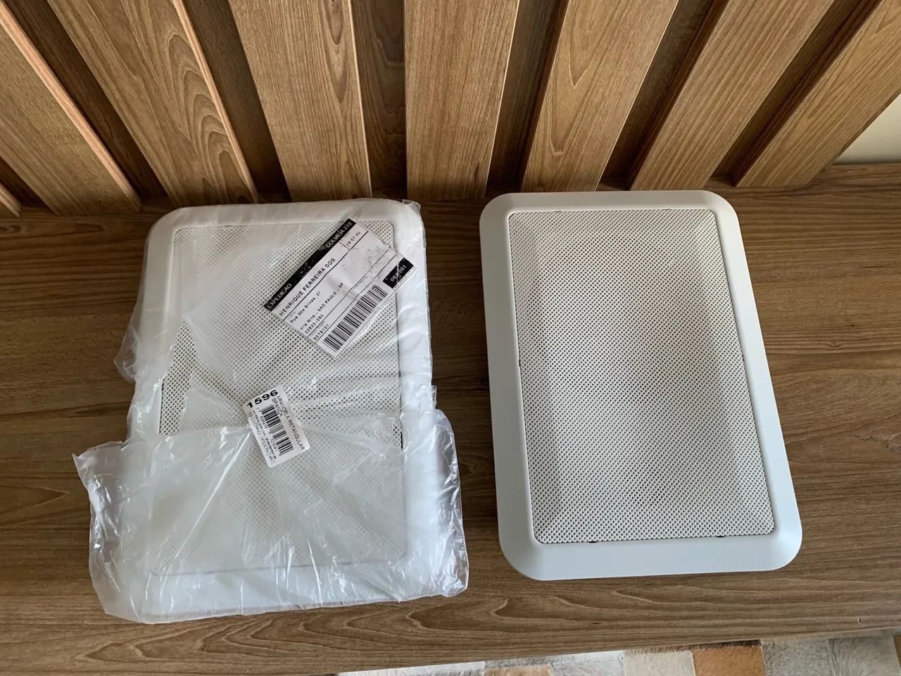 Par de Arandela Retangular Alto Falante 6 Polegadas para Teto de Gesso - Foto 6