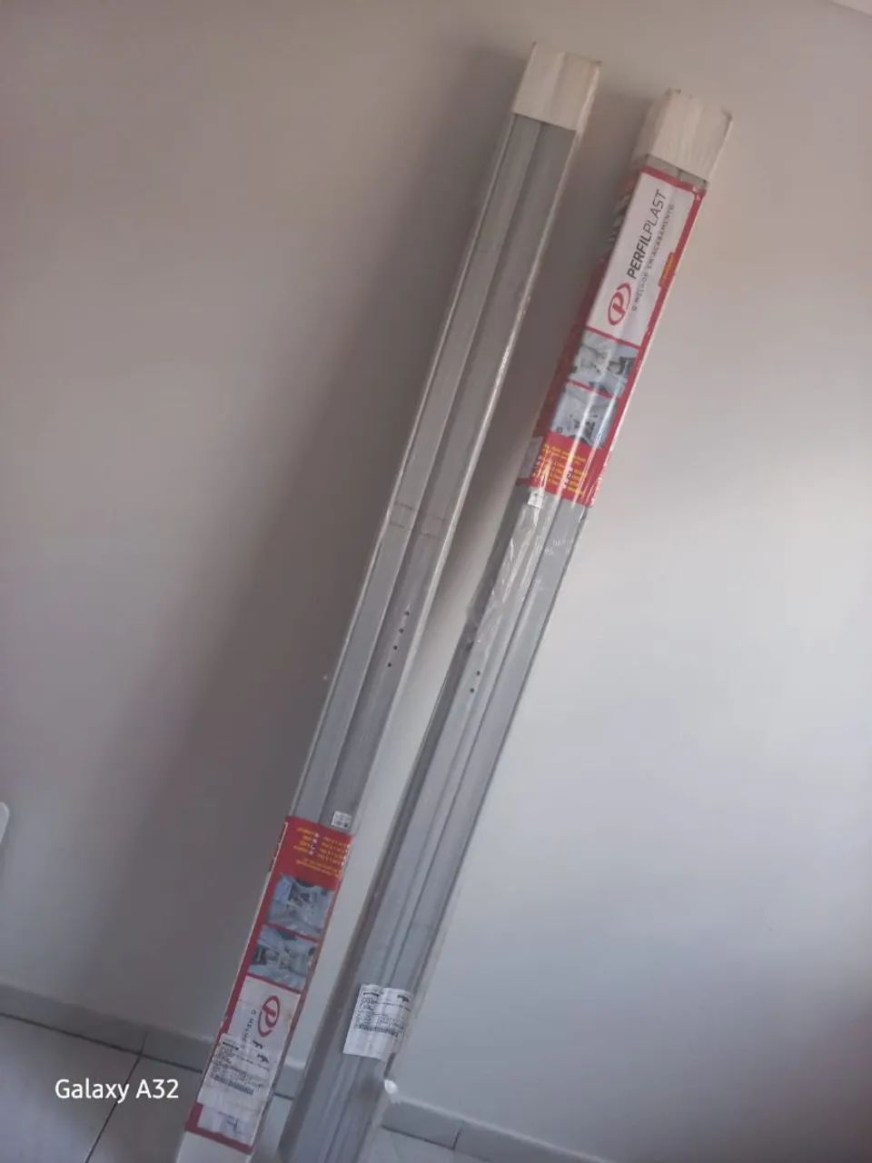 Porta Sanfonada de PVC 84cm x 210cm Cinza - Perfilplast - Foto 2