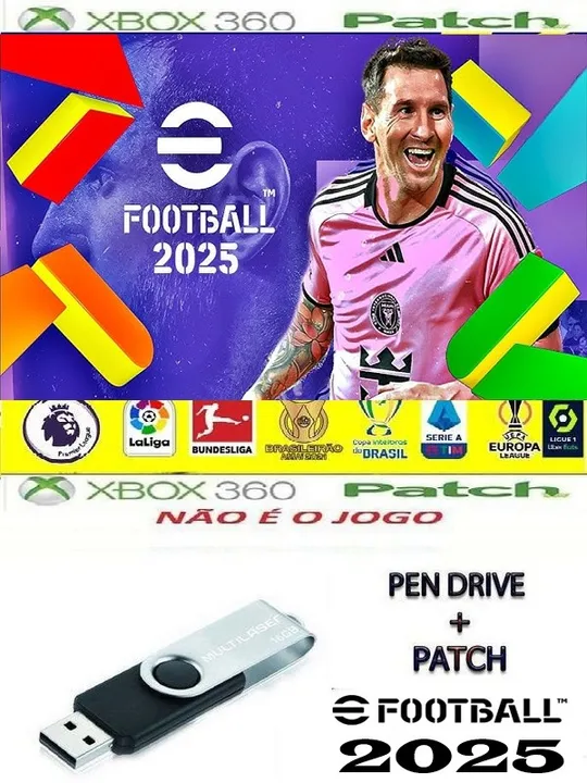 Pes 2025 Patch Efootball Temporada 2025 para Pes 2018 Xbox 360