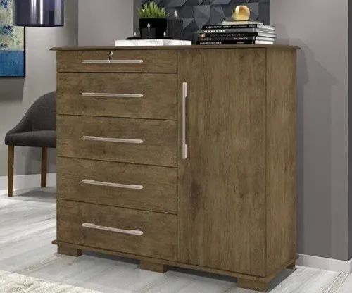 Cômoda 5 Gavetas 1 Porta (FAZEMOS ENTREGA DF E ENTORNO )