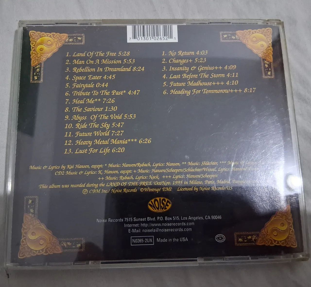 CD Gamma Ray - ALIVE 95 (Duplo) IMPORTADO  - Foto 3
