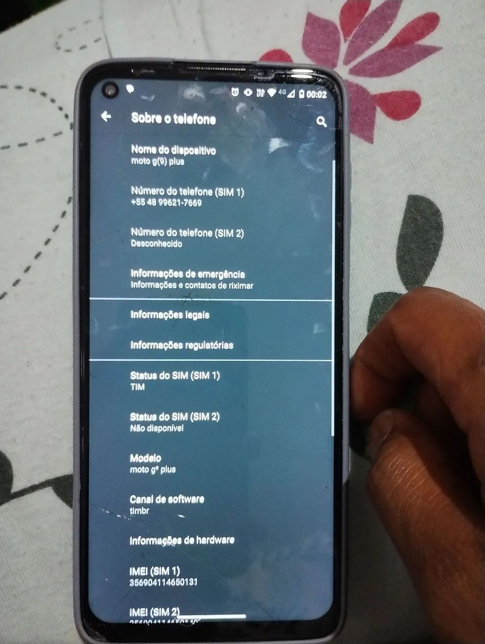 Telefone Motorola g9 plus 