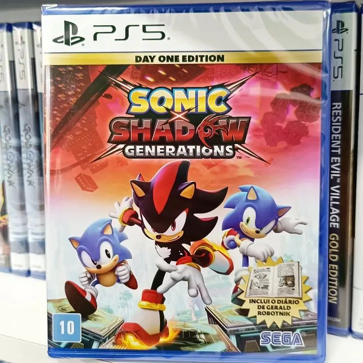 Game lacrado Sonic Shadow Generations PS5 novo