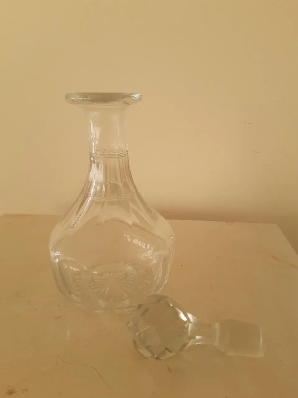 Garrafa licoreira de cristal lapidado - Foto 3