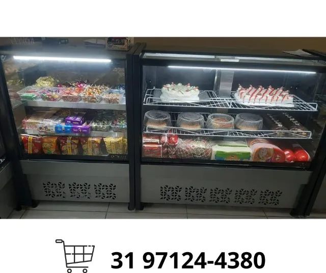 Balcão de Tortas e Doces 1,25M Preto Polar