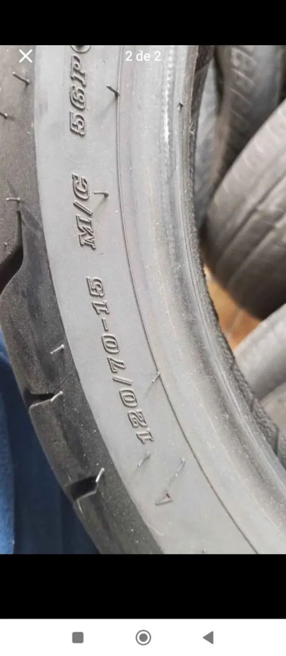 Pneu 120/70-15 moto 