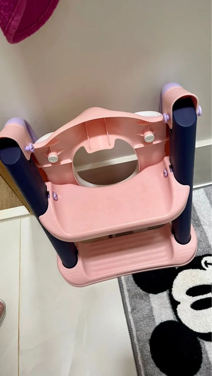 Troninho Redutor Assento Vaso Sanitário Infantil Com Escada - Foto 3