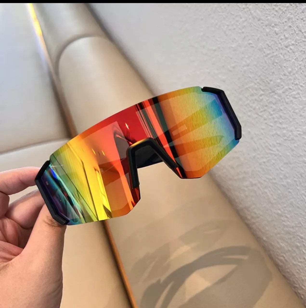 Óculos de Sol Esportivo Unissex com Lentes Coloridas