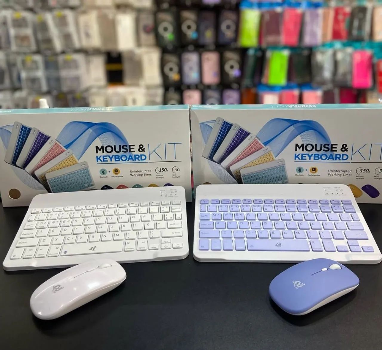 Kit Teclado e Mouse Sem Fio Bluetooth