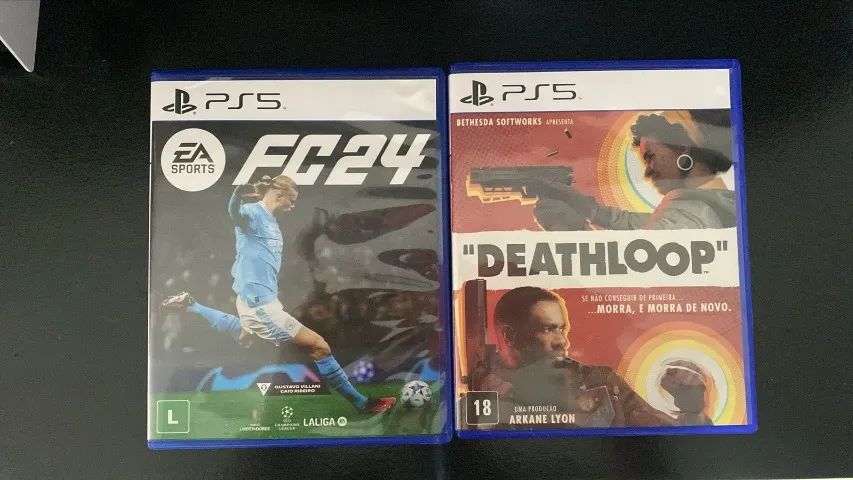Fifa24 e Deathloop PS5