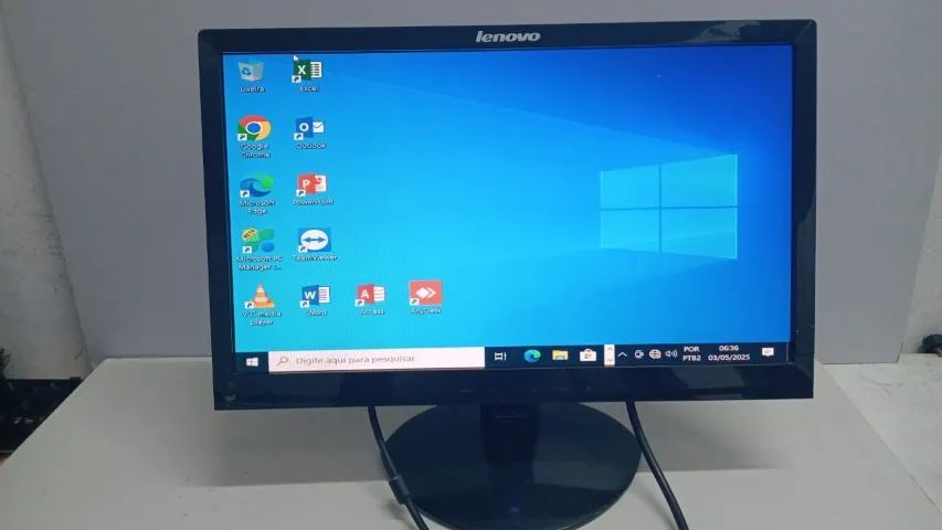 Monitor Lenovo com tela de 19 polegadas para escritório ou casa