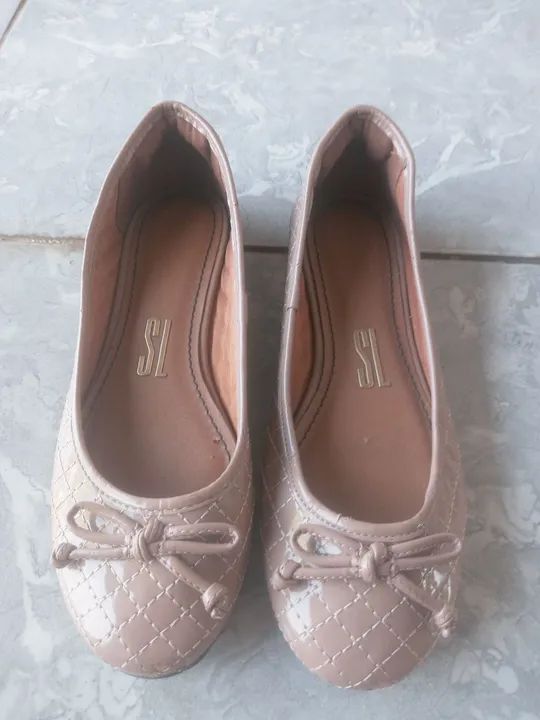 Sapatilha feminina bege