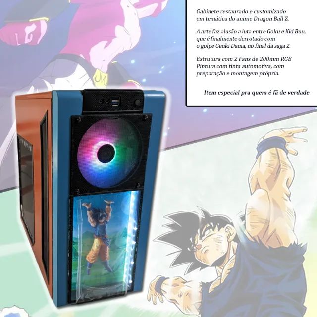 Pc Custom Dragon Ball - Core i7 / 16gb / 256gb / RX 550 + Periféricos - Foto 5