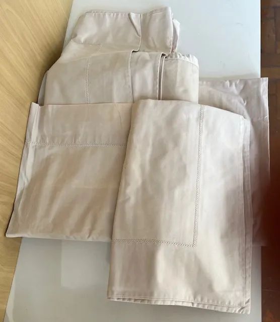 Jogo de cama bege para cama KING qualidade Buddemeyer - Foto 2