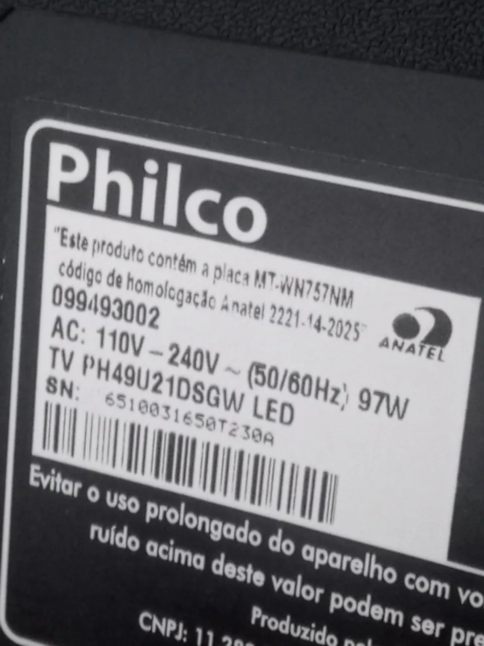 TV Philco 49 polegadas LED
