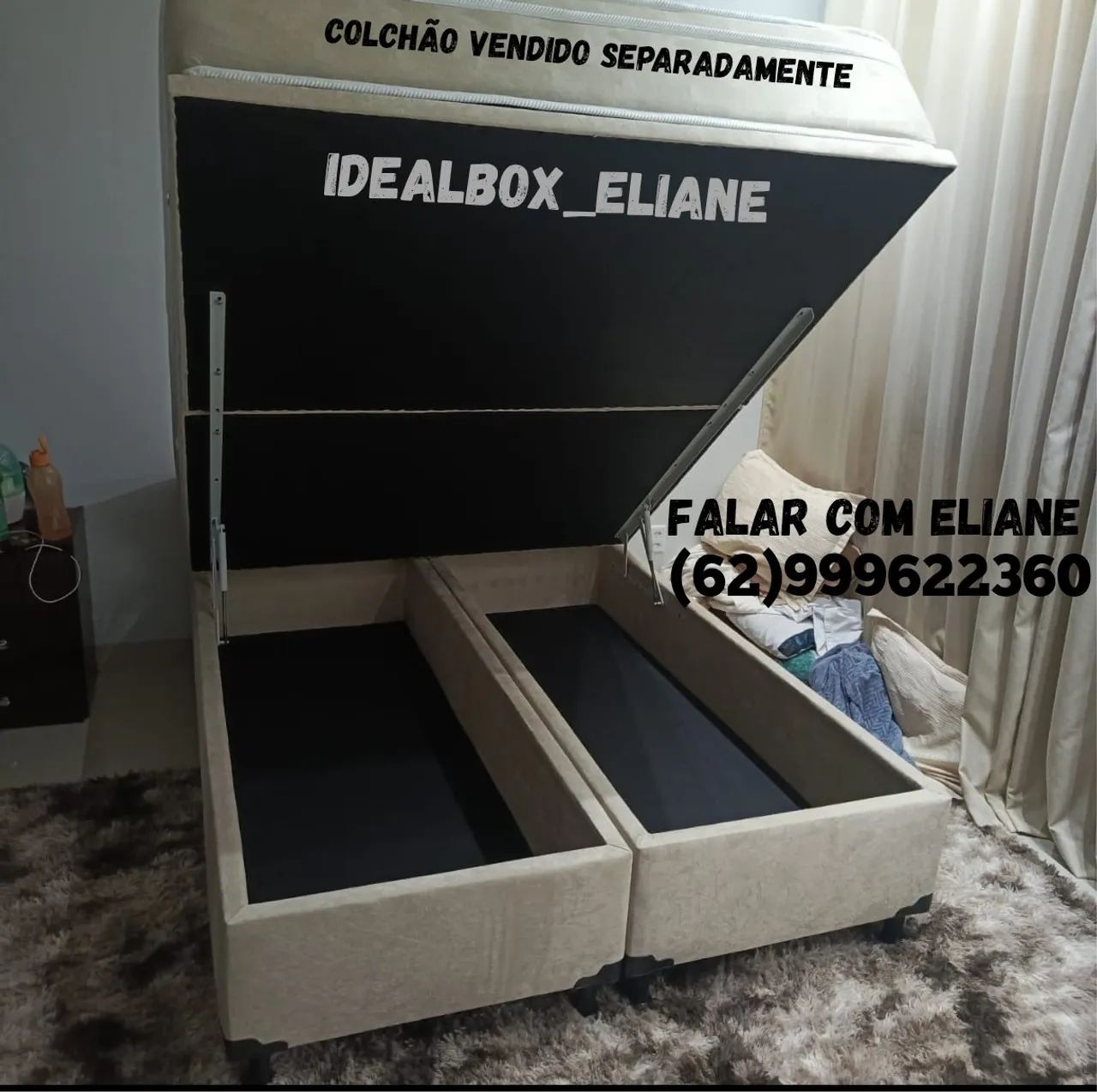 Box baú Queen / Entrega rápida.