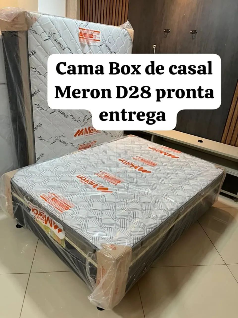 Cama Box de casal Meron D28 