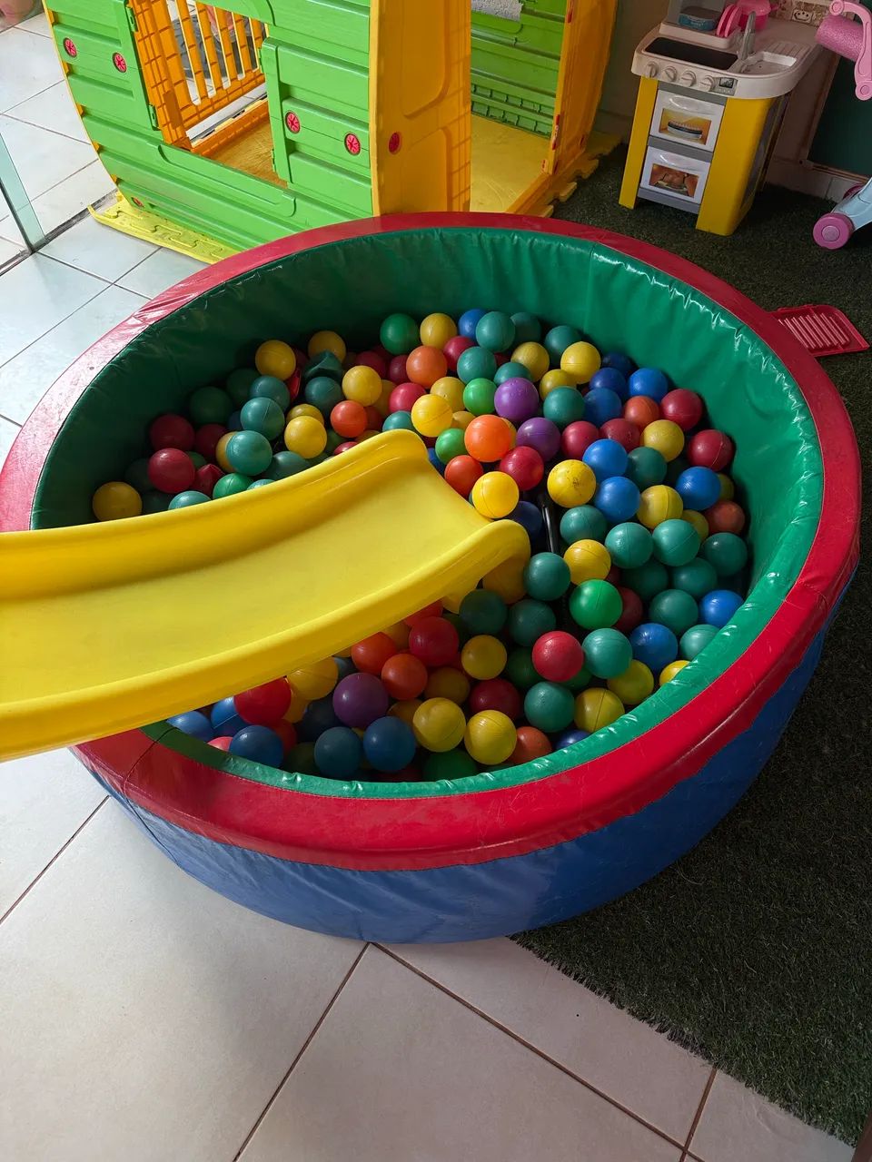 Piscina de bolinhas acolchoada - Foto 3
