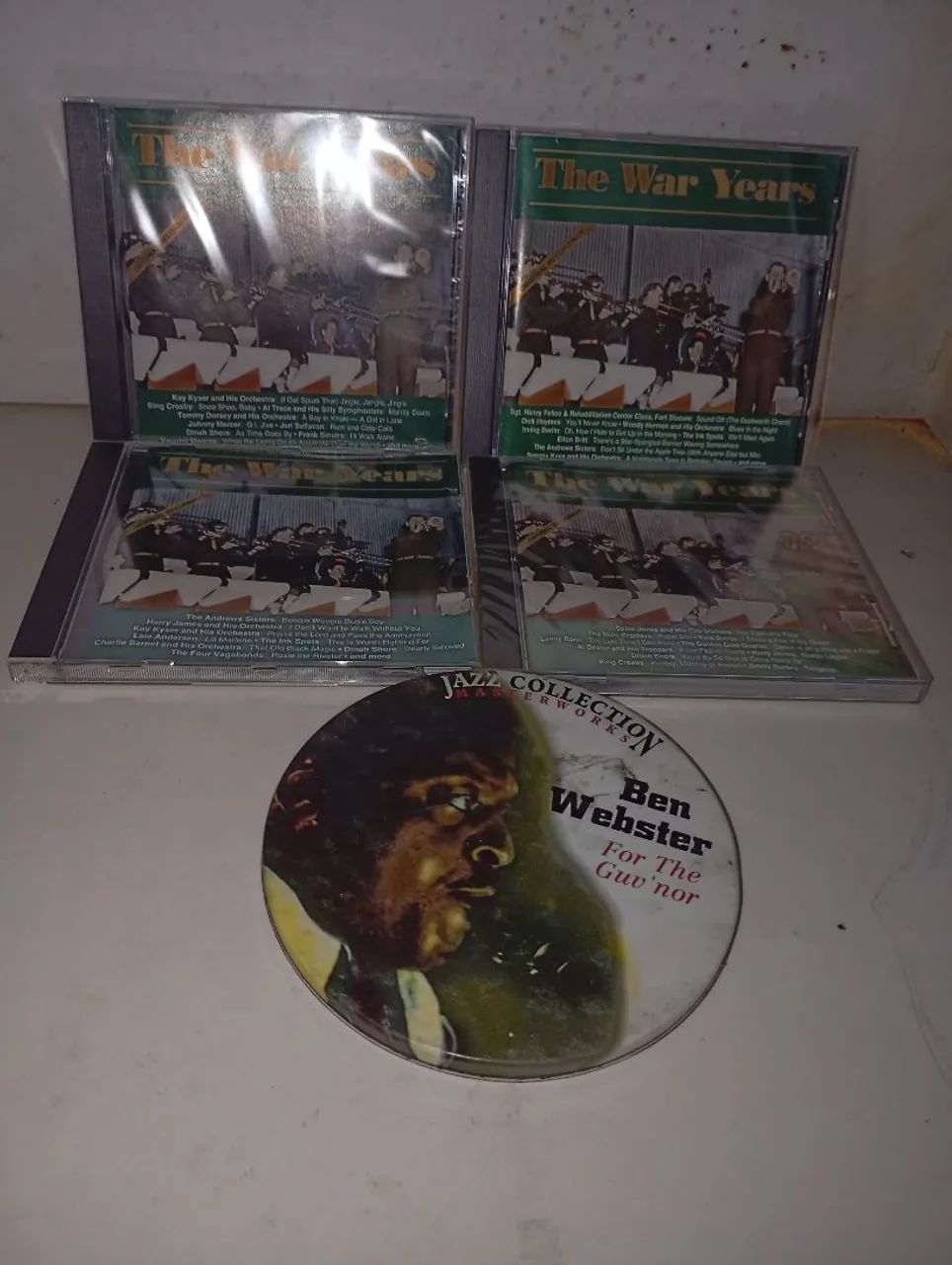 Coleção de CDs The War Years e Ben Webster