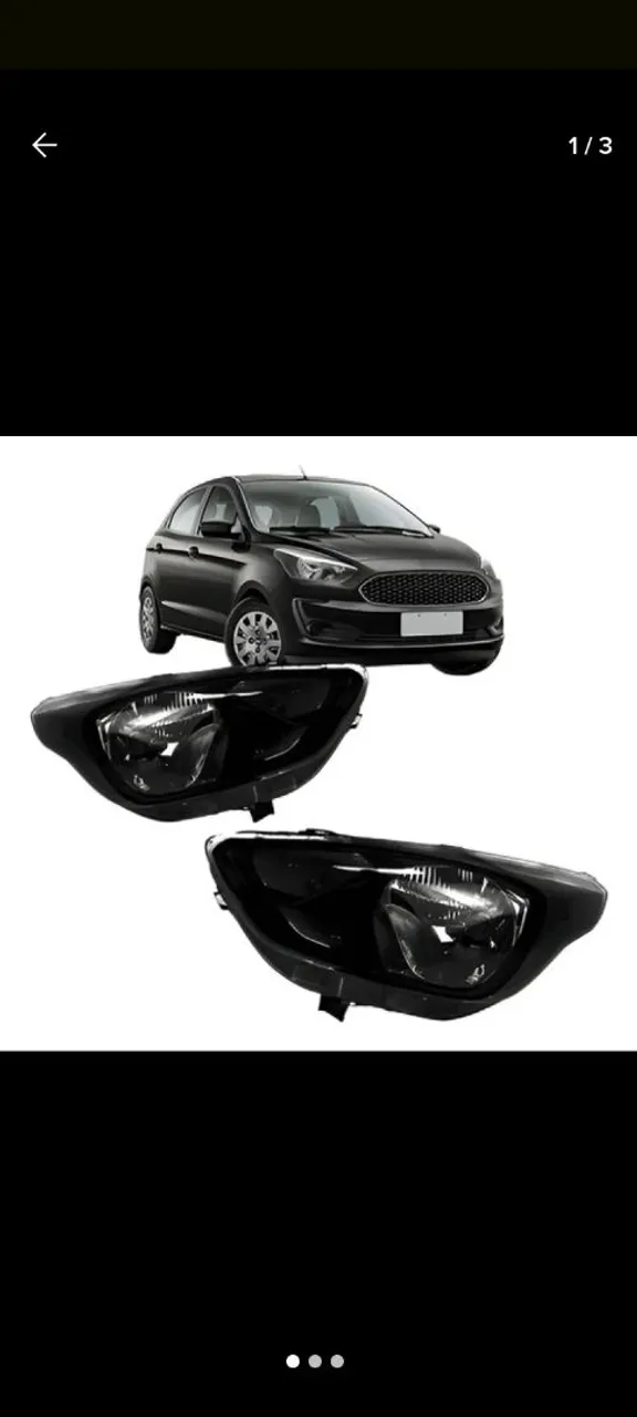 JG LE LD Farol Ford Ka original 2019/2020 Máscara Negra