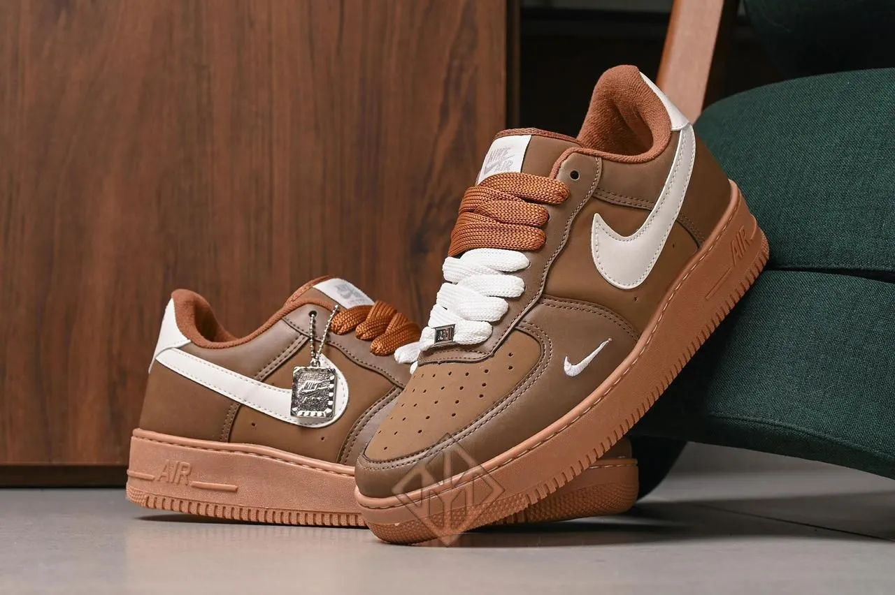 Nike Air Force 1 Black Gum LINHA LUXO, acompanha saquinho tnt personalizado - Foto 3