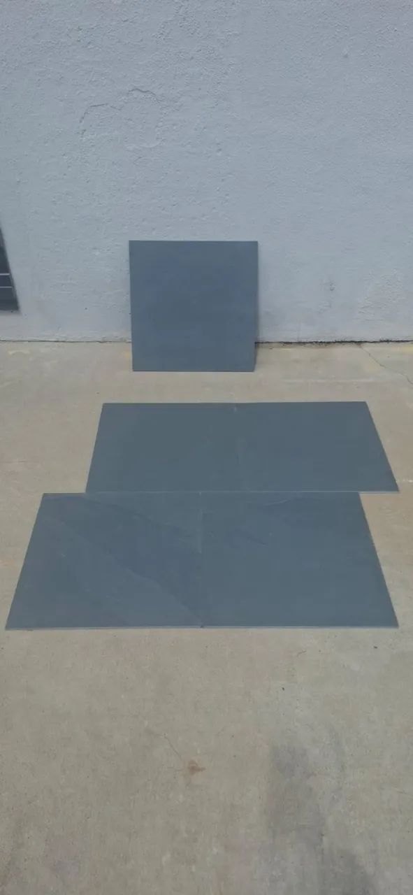 Pedra Natural Ardósia Cinza 49x49 - Piso De Pedra Natural