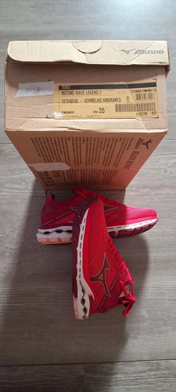 Tênis Mizuno Wave Vitality 5 Preto/Amora - Tamanho 35 + Tênis Mizuno Wave Legend 2 - Rosa - Foto 4