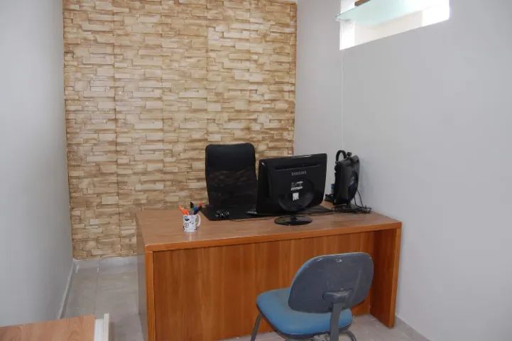 Mesa de escritório executiva em madeira  - Foto 3