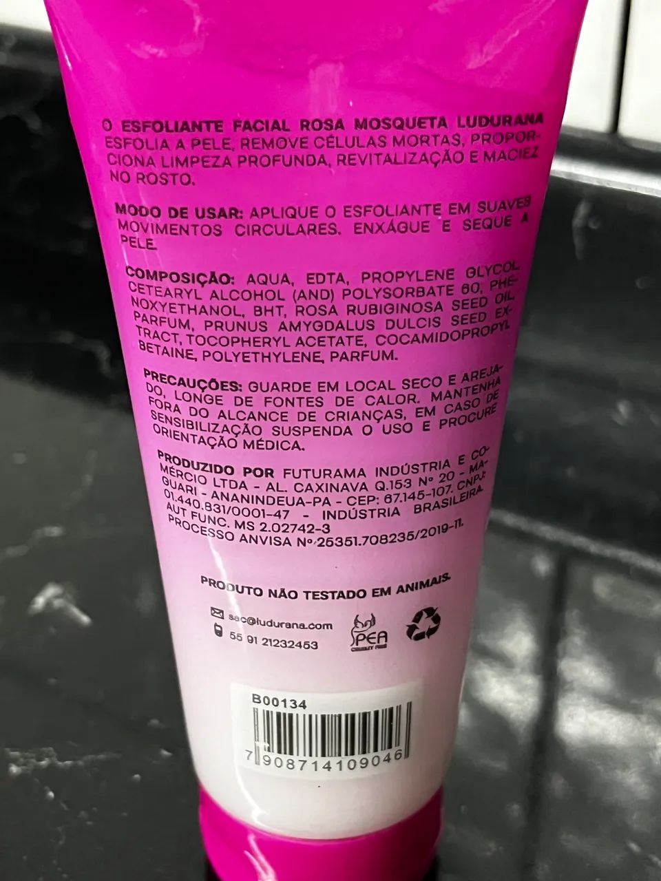 Kit Esfoliante Facial Pré e Pós Maquiagem com Rosa Mosqueta Babosa - Foto 3