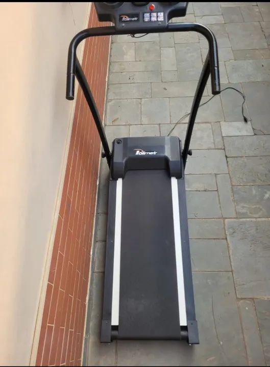Esteira Elétrica Polimet Ep-1600 Dobrável Preta - Foto 3
