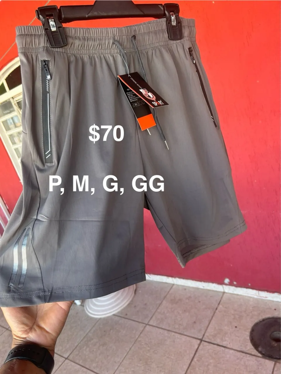 Bermudas de treino novas com elastano