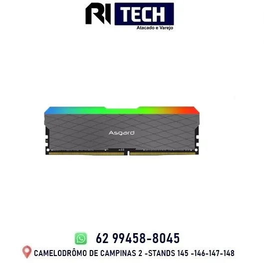 Memória DDR4 8gb 3200 Desktop Rgb Asgard Gamer