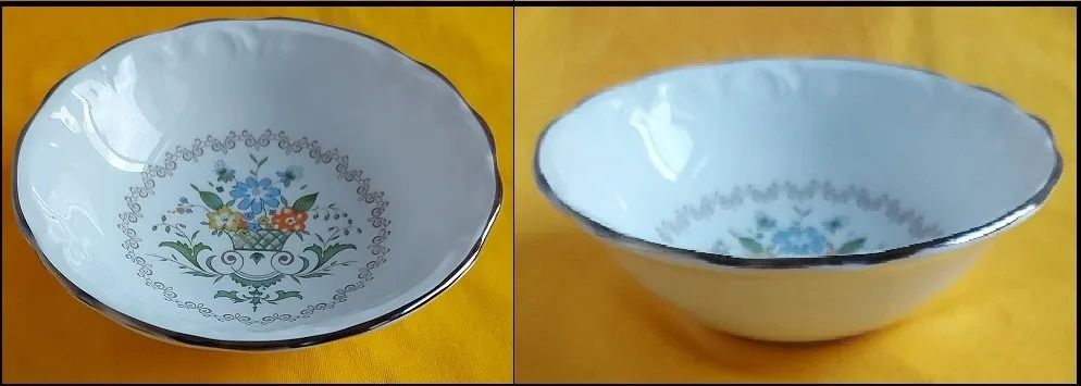 Vaso cachepô de cerâmica bege pequeno e/ou taça branca e/ou taça decorativa branca com des - Foto 3